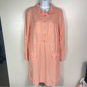 Soft Surroundings linen blend shirt dress
